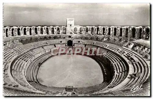 Ansichtskarte AK Arles Les Arenes Vue interieure