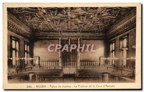 Ansichtskarte AK Rouen Palais de Justice Le Plafond de la Cour d&#39Assises