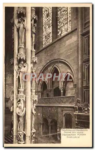 Cartes postales Cathedrale De Strasbourg Colonne Des Anges