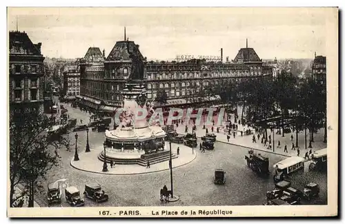 Cartes postales Paris La Place de la Republique