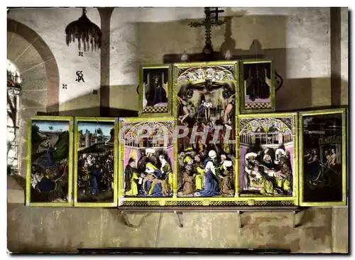 Cartes postales Ternant Eglise Grand Tryptique La Passion La Mort Et Le Trlomphe