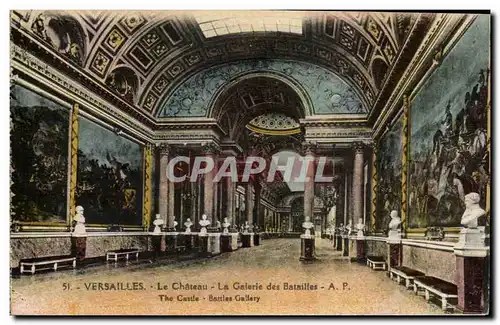 Cartes postales Versailles Le Chateau La Galerie Des Batailles