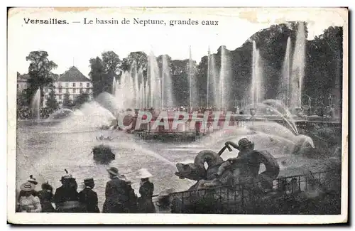 Cartes postales Versailles Le Bassin De Neptune Grandes Eaux