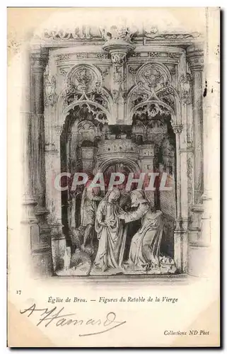 Ansichtskarte AK Eglise De Brou Figures Du Retable De LA Vierge