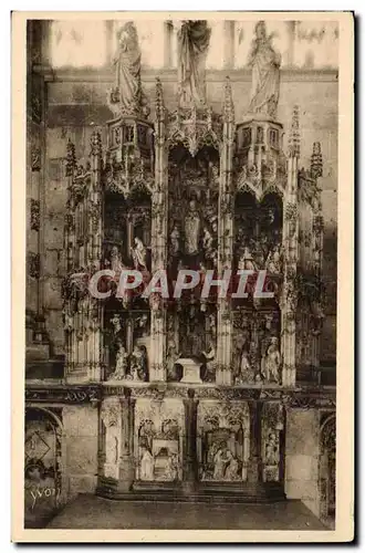 Ansichtskarte AK Bourg Eglise De Brou Retable en marbre de la chapelle de la vierge