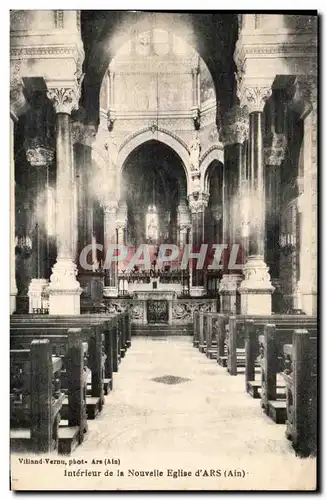 Cartes postales Ars Interieur de la Nouvelle Eglise d&#39Ars
