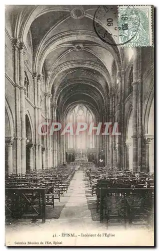 Cartes postales Epinal Interieur de l&#39Eglise