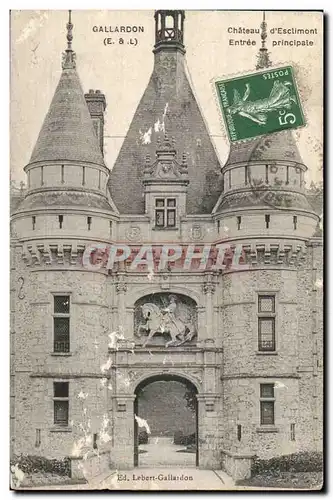 Cartes postales Gallardon Chateau d&#39Esclimont Entree principale