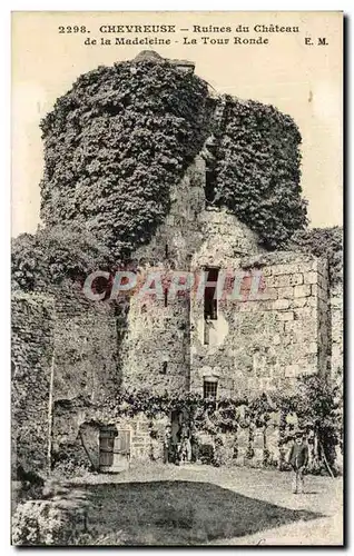 Cartes postales Chevreuse Ruines du Chateau de la Madeleine La Tour Ronde