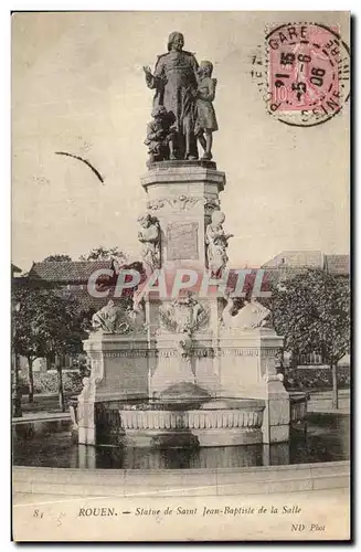 Cartes postales Rouen Statue de Sant Jean Baptiste de la Salle