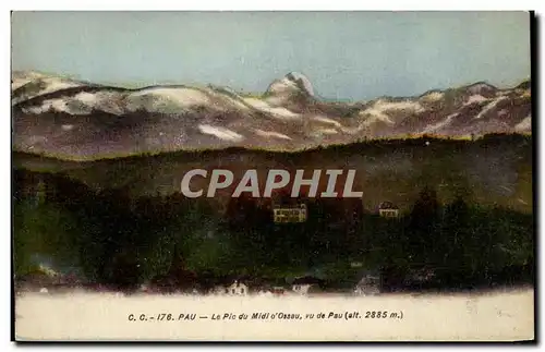 Ansichtskarte AK Pau Le Pic Du Midi o&#39Ossau Vu De Pau