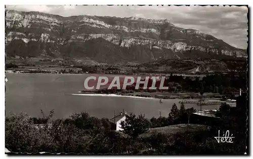 Cartes postales Bourget Du Lac La Plage Au Fond Le Nivolet Aix Les Bains