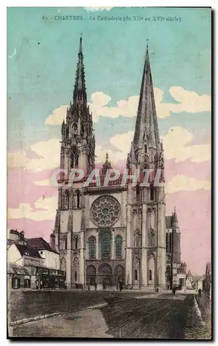 Cartes postales Chartres La Cathedrale