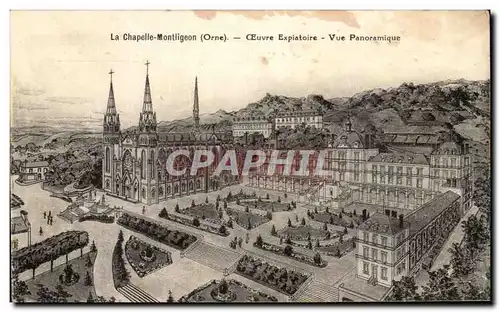 Cartes postales La Chapelle Montligeon Oeuvre Expiatoire Vue Panoramique