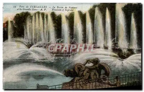 Ansichtskarte AK Par De Versailles Le Bassin De Neptune