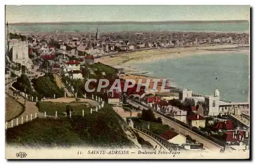 Ansichtskarte AK Sainte Adresse Boulevard Felix Faure