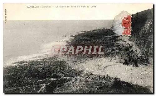 Cartes postales Carolles La Greve au Nord du Port du Lude