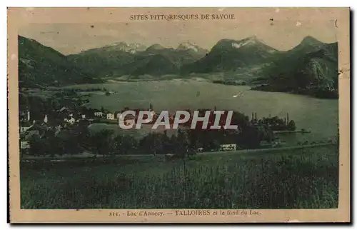 Cartes postales Sites Pittoresques de Savoie Lac d&#39Annecy Talloires et le fond du Lac