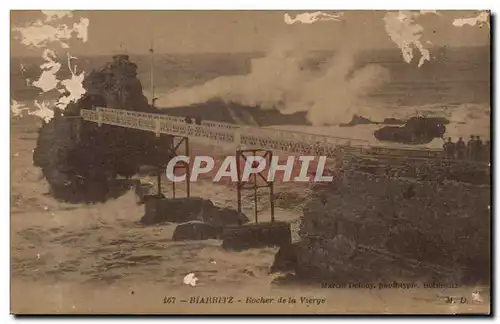 Cartes postales Biarritz Rocher de la Vierge