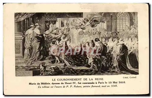 Ansichtskarte AK Le Couronnement de la Reine Marie de Medicis epouse de Henri IV Rubens