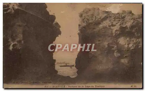 Cartes postales Biarritz Rochers de la Loge du Theatre