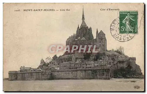 Ansichtskarte AK Mont Saint Michel Cote Est