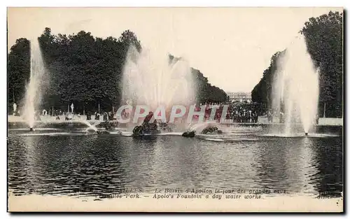 Cartes postales Versailles Le Bassin D&#39Apollon Le Jour Des grandes eaux