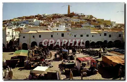 Cartes postales moderne Algerie Ghardaia Place Du Marche