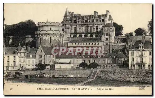 Cartes postales Chateau D&#39Amboise Logis du roi