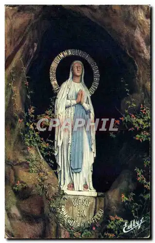 Cartes postales Lourdes La Vierge de la Grotte