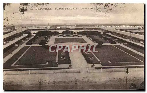 Cartes postales Deauville Plage Fleurie Le Jardin du Casino