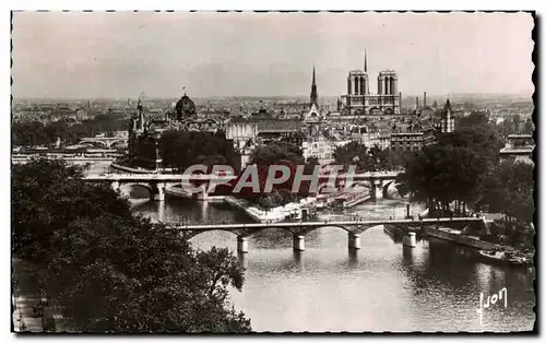 Ansichtskarte AK Paris En Flanant La Cite Notre Dame et Les Ponts