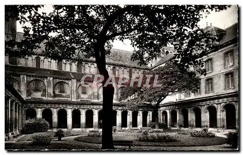 Moderne Karte Caen Abbaye aux hommes Cour du cloitre