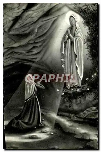 Ansichtskarte AK Lourdes L&#39apparition de Notre Dame de Lourdes Sainte Bernadette