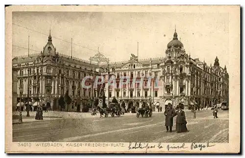 Cartes postales Wiesbaden Kaiser Frieorich Platz