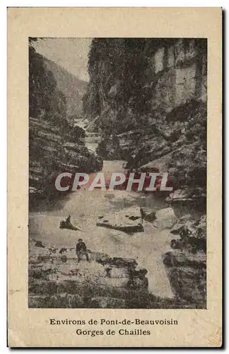 Cartes postales Environs de Pont de Beauvoisin Gorges de Chailles