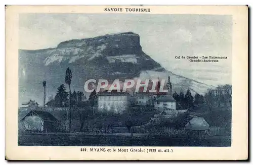 Cartes postales Myans et le Mont Granier