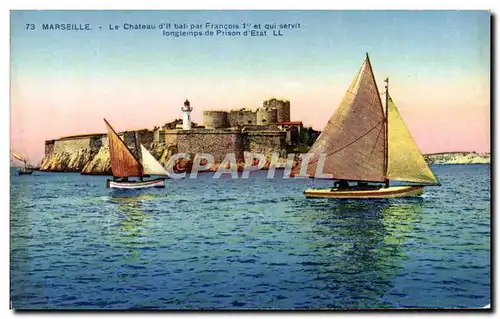 Cartes postales Marseille Le Chateau d&#39lf bati par Francois 1er et qui servit longtemps de Prison d&#39Etat B