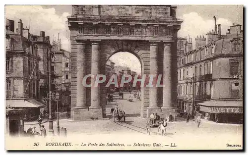 Ansichtskarte AK Bordeaux La Porle des Salinieres Buvette