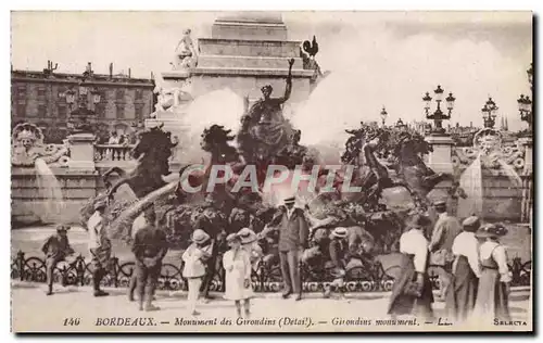 Cartes postales Bordeaux Monument des Girondins