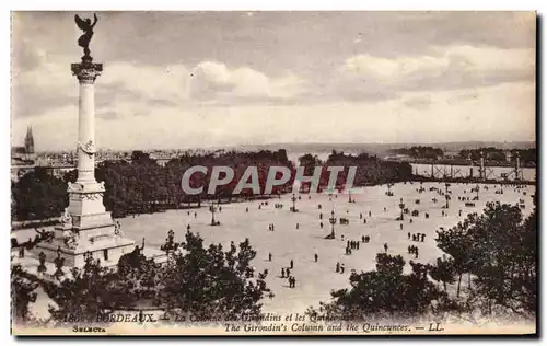 Cartes postales Bordeaux Place des Quinconces