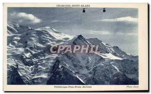 Cartes postales Teleferique Plan Pratz Brevent Chamonix Mont Blanc