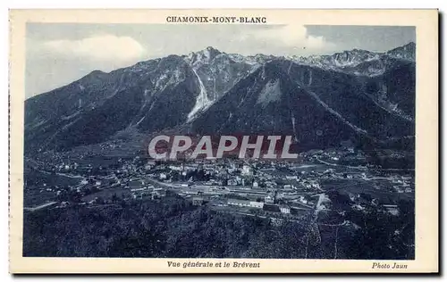 Cartes postales Chamonix Mont Blanc Vue Generale et le Brevent