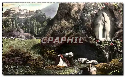 Cartes postales moderne Lourdes Decouverte de la source miraculeuse