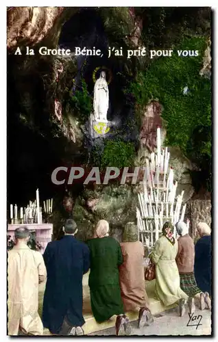 Cartes postales moderne Lourdes A La Grotte Benie J&#39ai Prie Pour Vous