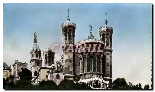 Cartes postales moderne Lyon Les Tours de la Basilique Notre Dame de Fourviere