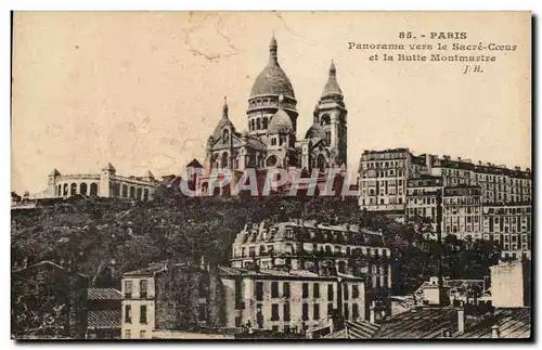 Ansichtskarte AK Paris Panorama vers Le Sacre Coeur Et la Butte Montmartre