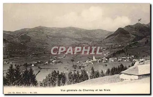 Cartes postales Vue Generale de Charmey et les Niais Suisse