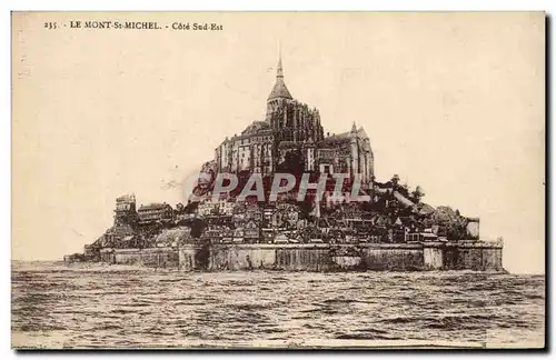 Cartes postales Le Mont St Michel Cote Sud Est