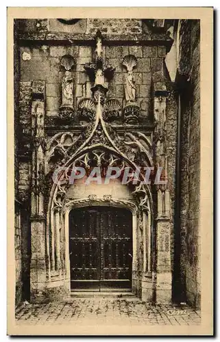 Cartes postales Provins Portail de l&#39Eglise Sainte Croix